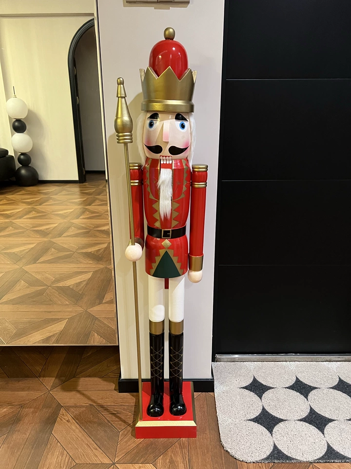 Nutcracker Figurine - カフェ装飾オーナメント 120cm くるみ割り人形 ソルジャーオーナメント、北欧風ホーム、ホテル