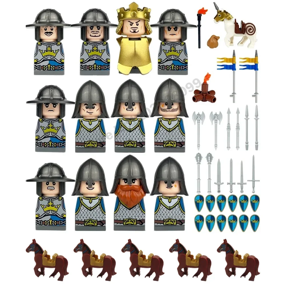 中世ヨーロッパ、諸国、兵士、騎士、騎兵、戦馬、組み立てブロッ - Lego Set Technic のレビューと価格