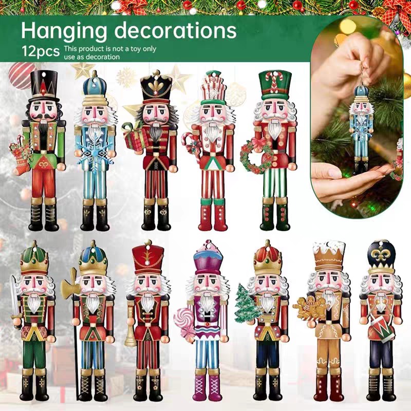 12/16個入り 木製くるみ割り人形 兵士 カートゥーンウサ - Nutcracker Figurine のレビューと価格
