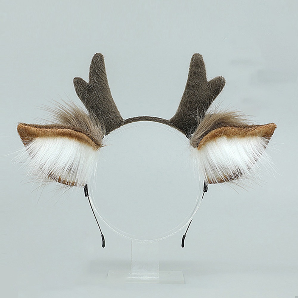 ロリータ鹿耳トナカイの角ヘッドバンドかわいいパーティーかぶと - Reindeer Antlers Headband のレビューと価格